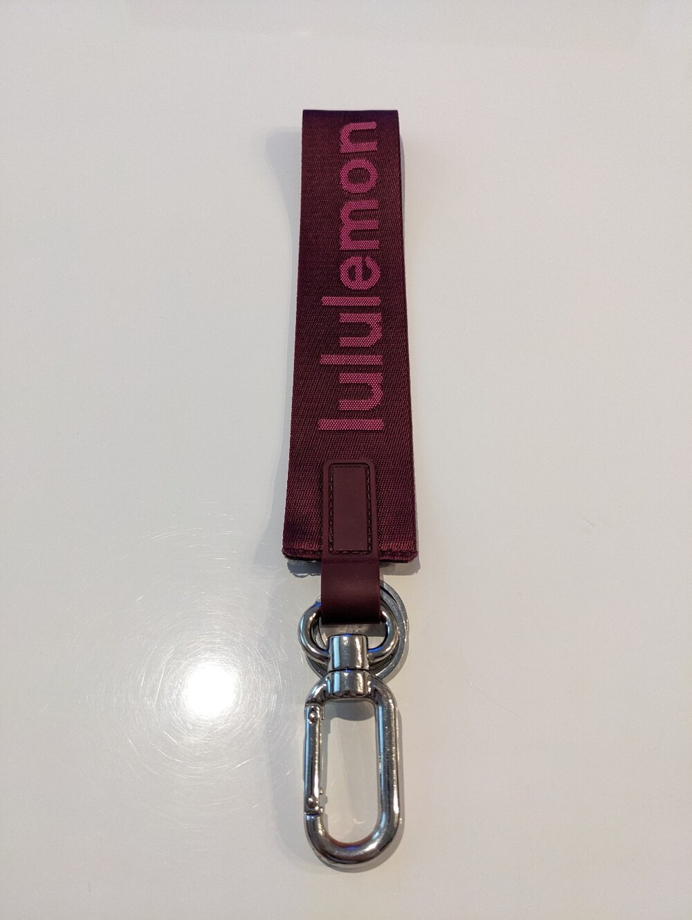 Lululemon Never Lost Keychain